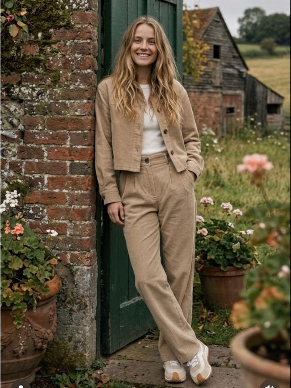 Group Babaton Aritzia Quota Corduroy Pant Pleated Trousers Sz 00 - Picture 1 of 14